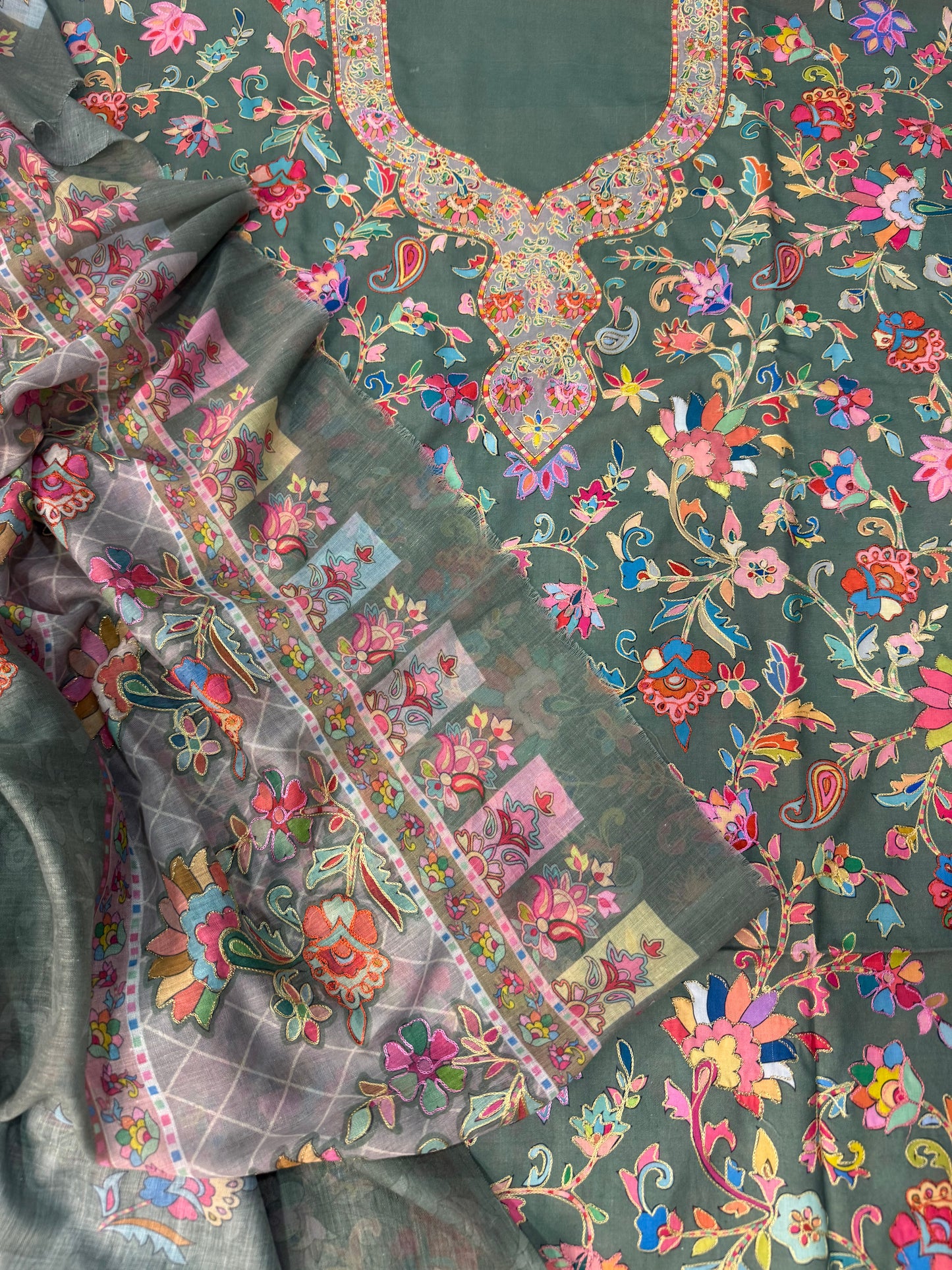Kalamkari cotton lawn suits