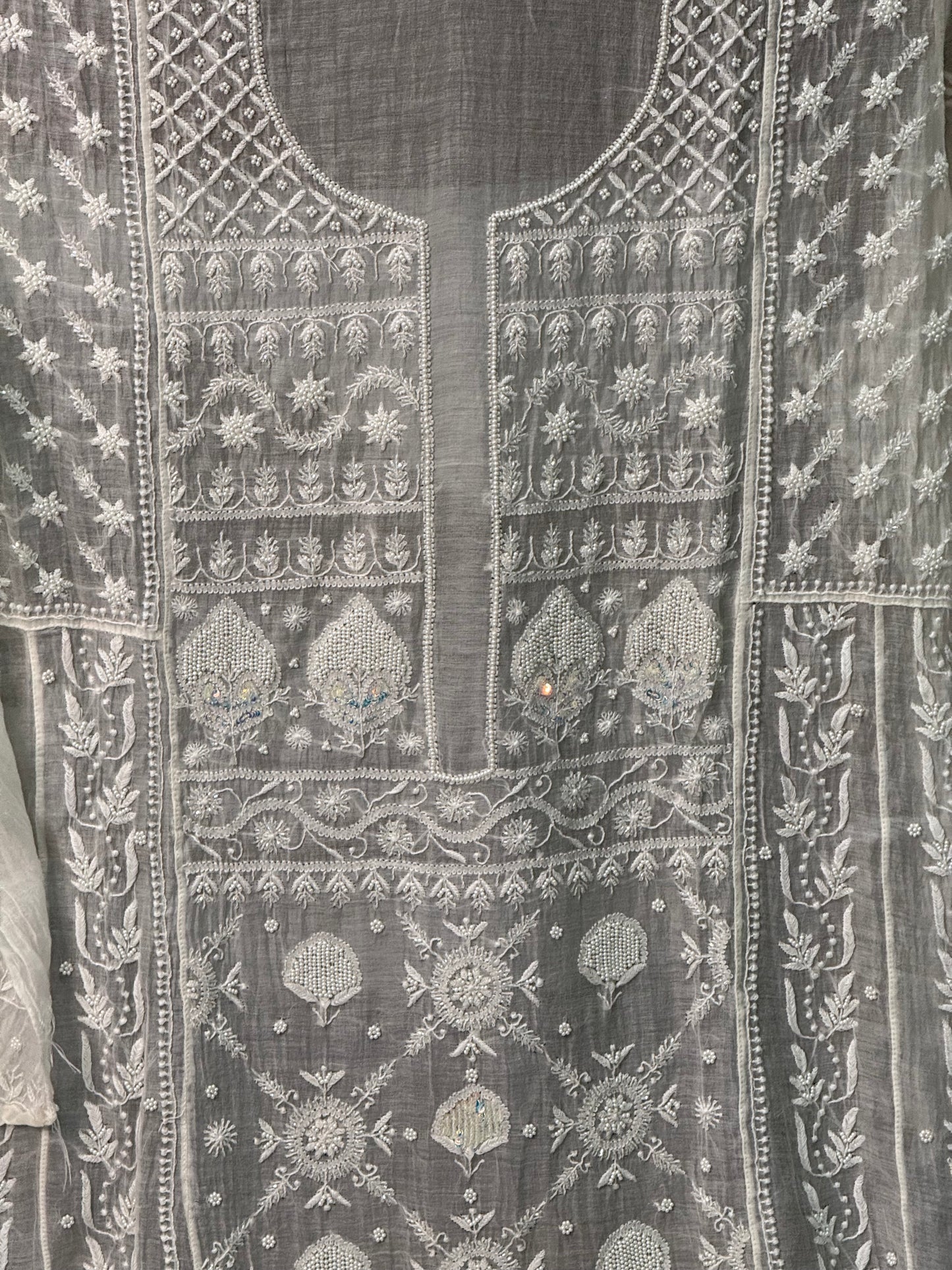 Mul chanderi kurta set