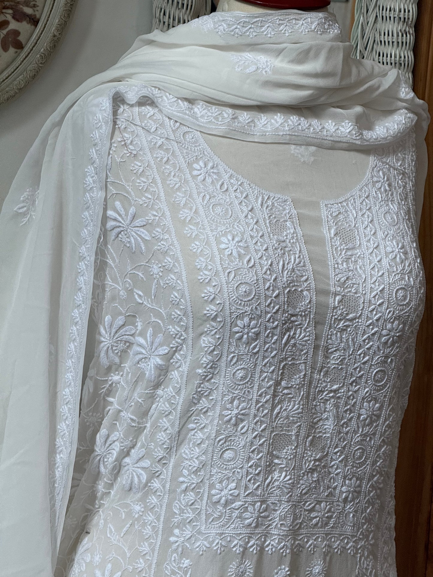 Pure GEORGETTE kurta duppata