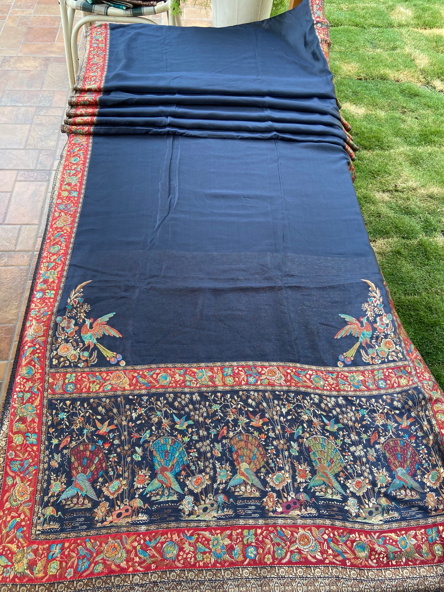 Pure kani silk saree