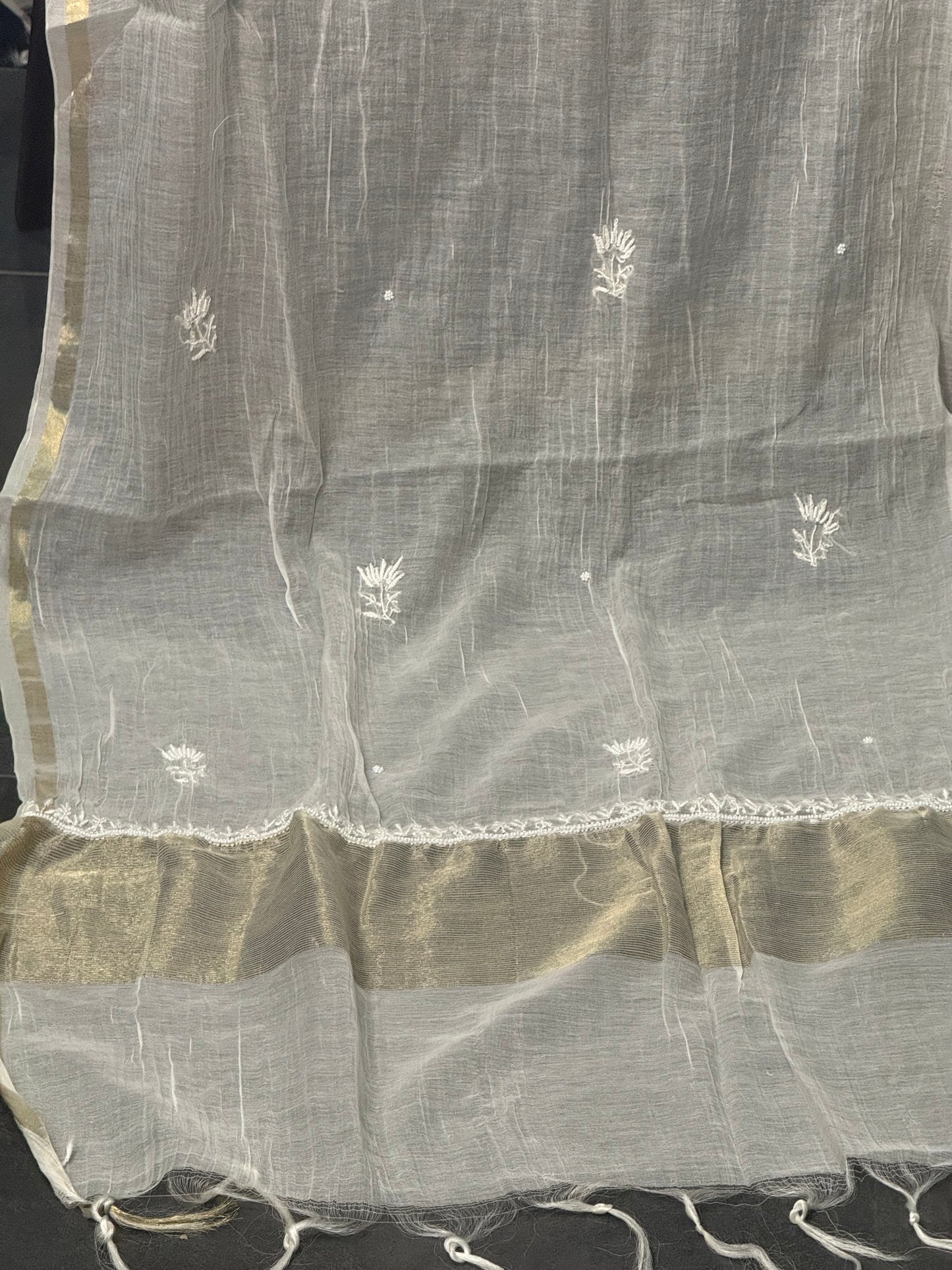 Mul chanderi kurta set