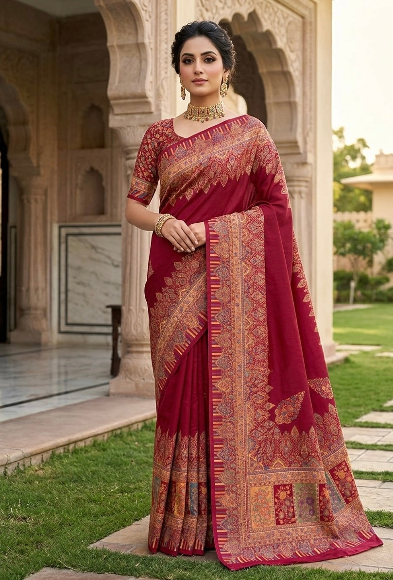 Pure kani silk saree
