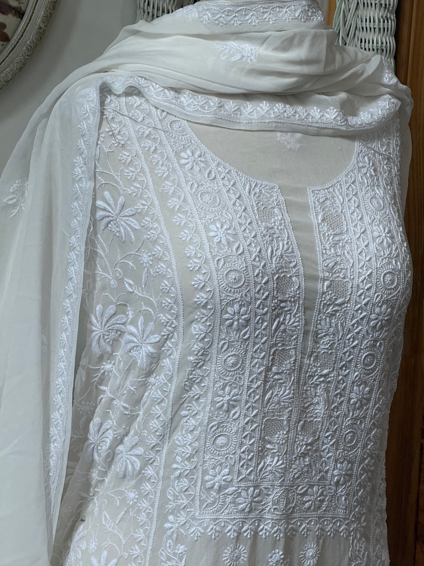 Pure GEORGETTE kurta duppata