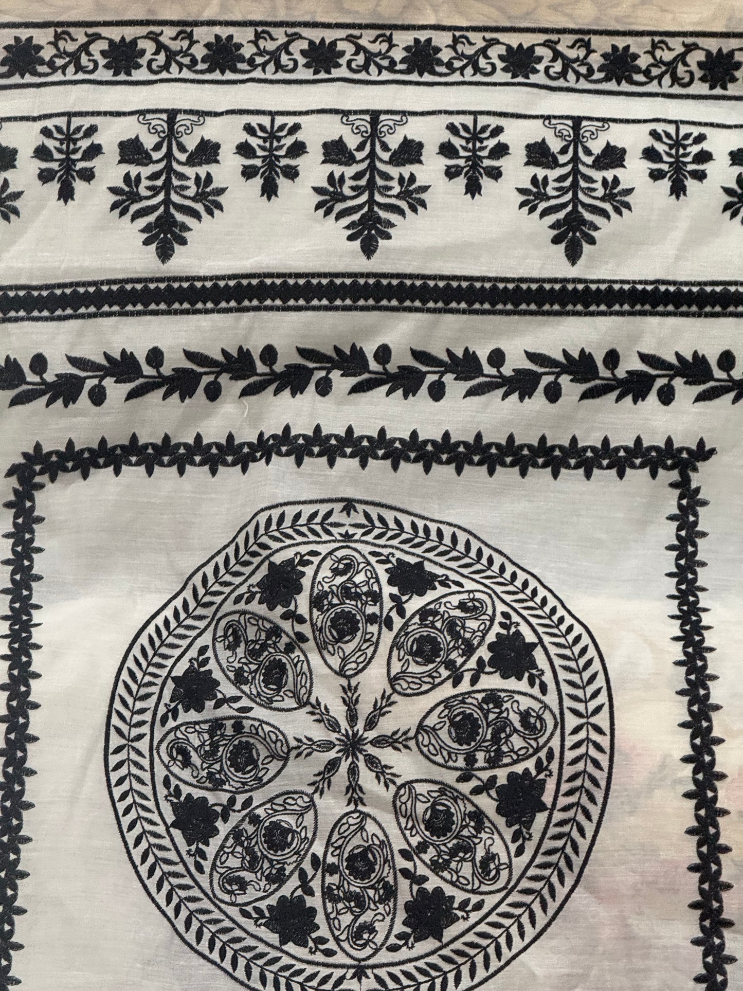 Pure chanderi silk lawn duppata