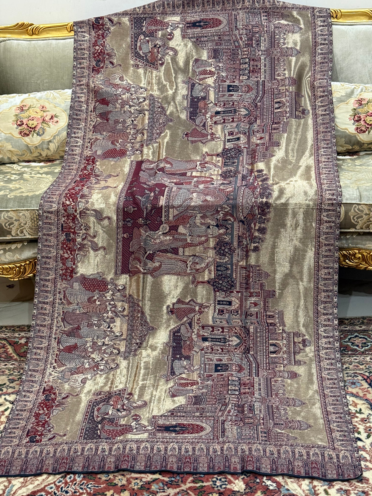 Moonlight KANI PASHMINA Reversible PREMIUM (B small defect price reduce )