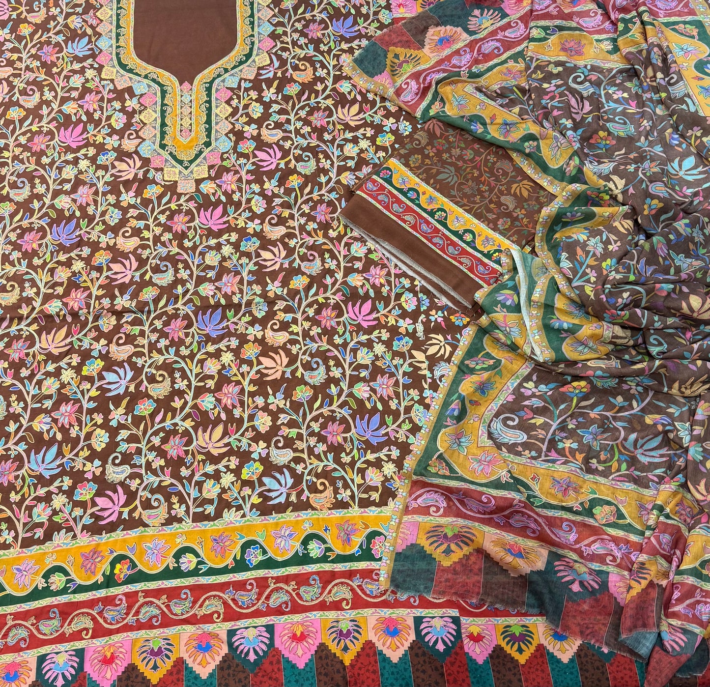 Kalamkari cotton lawn suits
