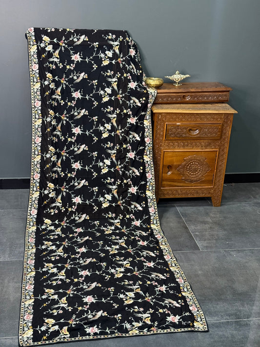 Parsi gara Mechine embroidered