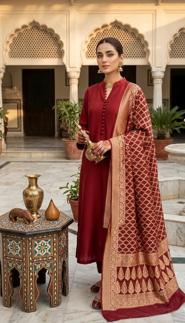 Pure Georgette neem Zari with mena kari