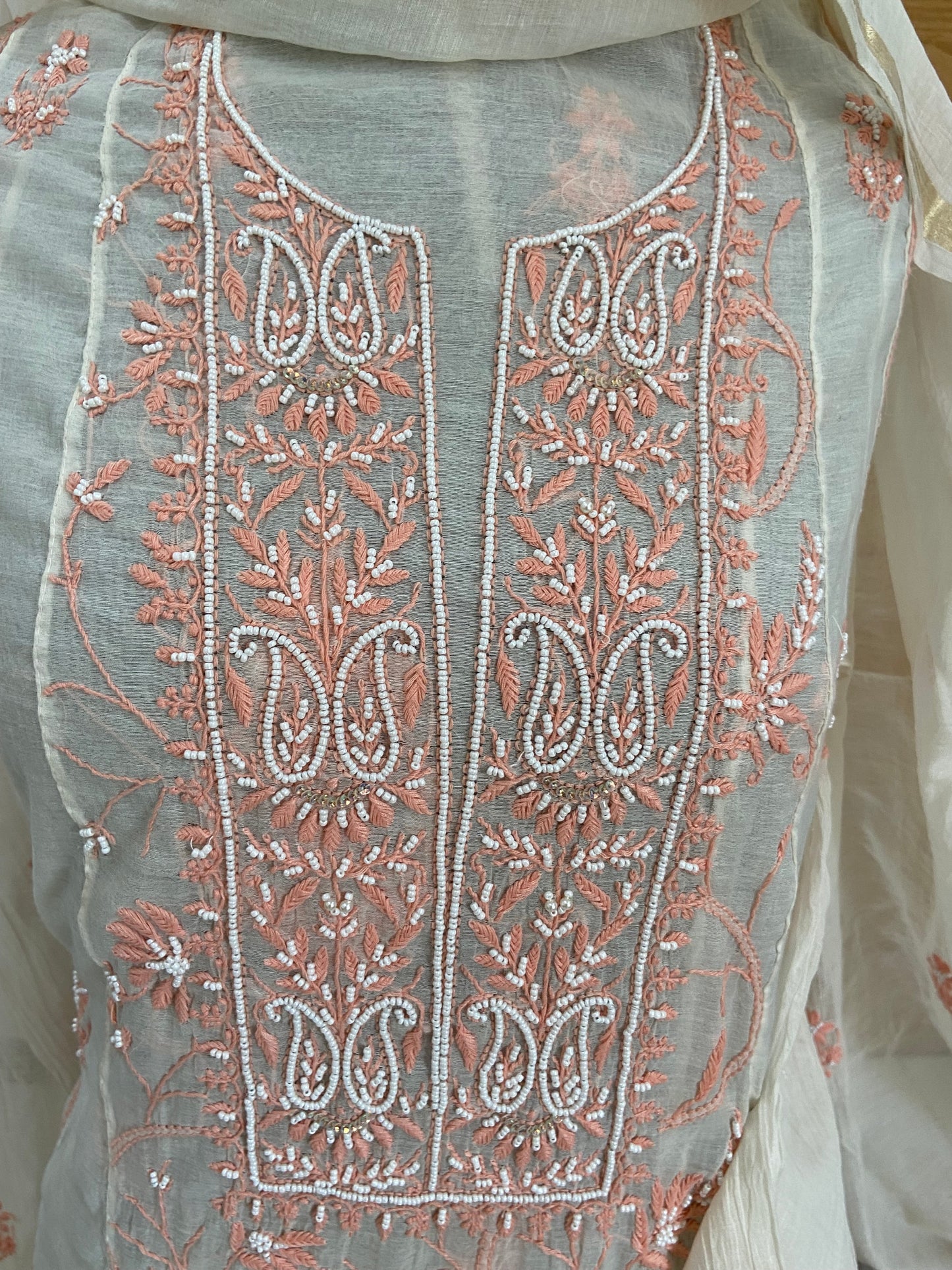 Mul chanderi kurta set