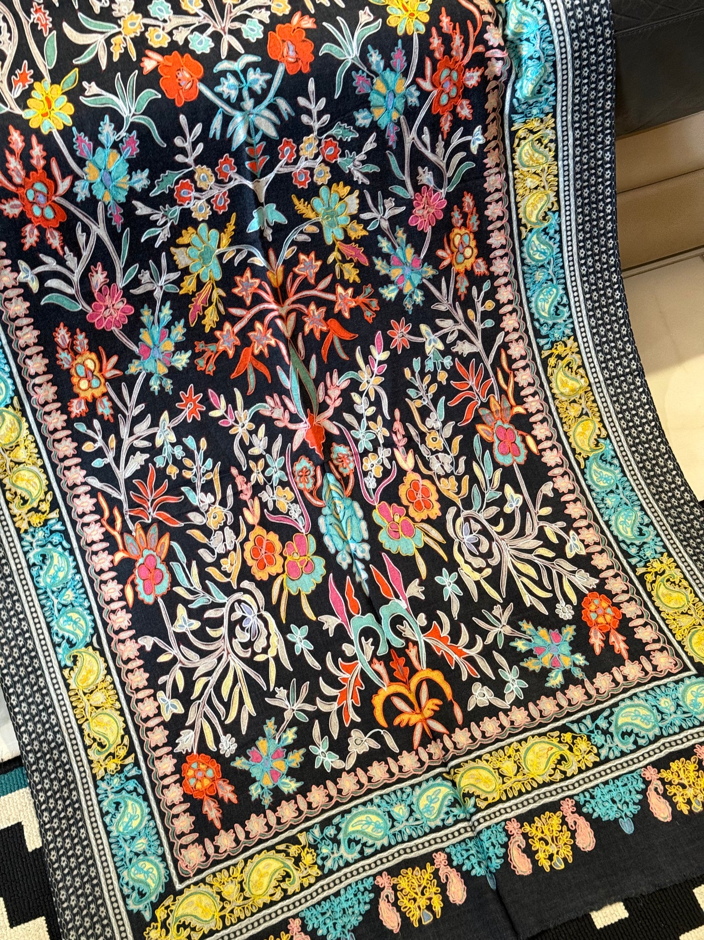 Kalamkari  pashmina stole