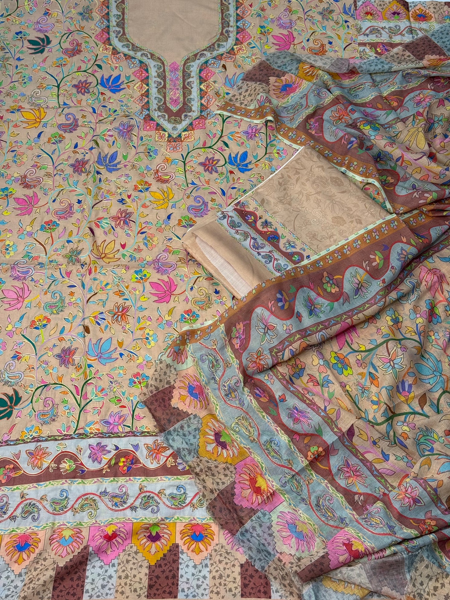 Kalamkari cotton lawn suits