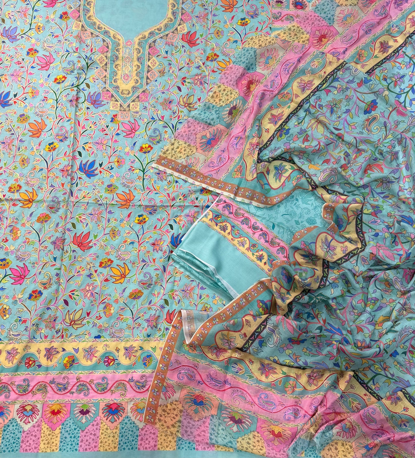 Kalamkari cotton lawn suits