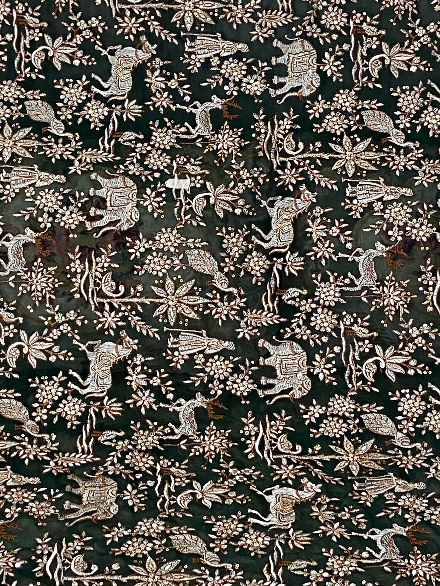 Parsi gara Mechine embroidered