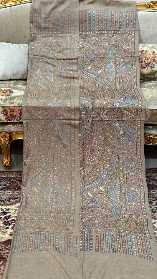Fine pashmina Nalki Jama heavy