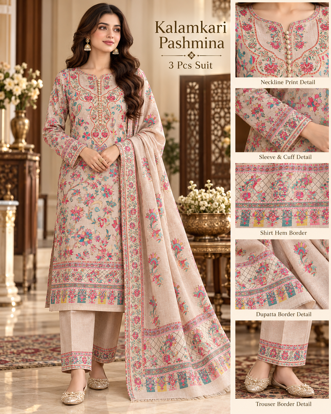 Kalamkari PASHMINA SUIT