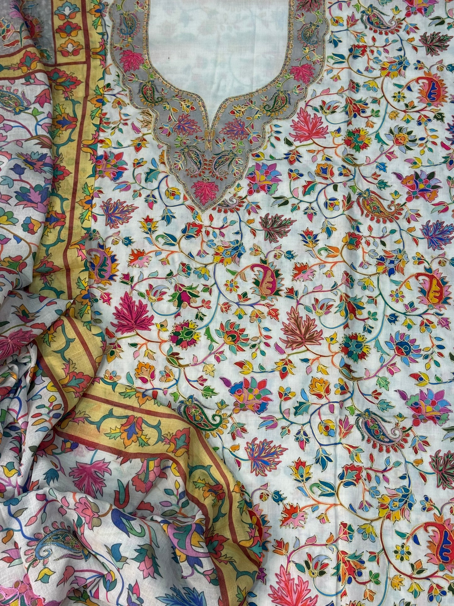 Kalamkari cotton lawn suits