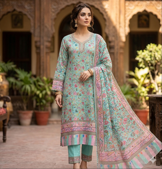 Kalamkari cotton lawn suits