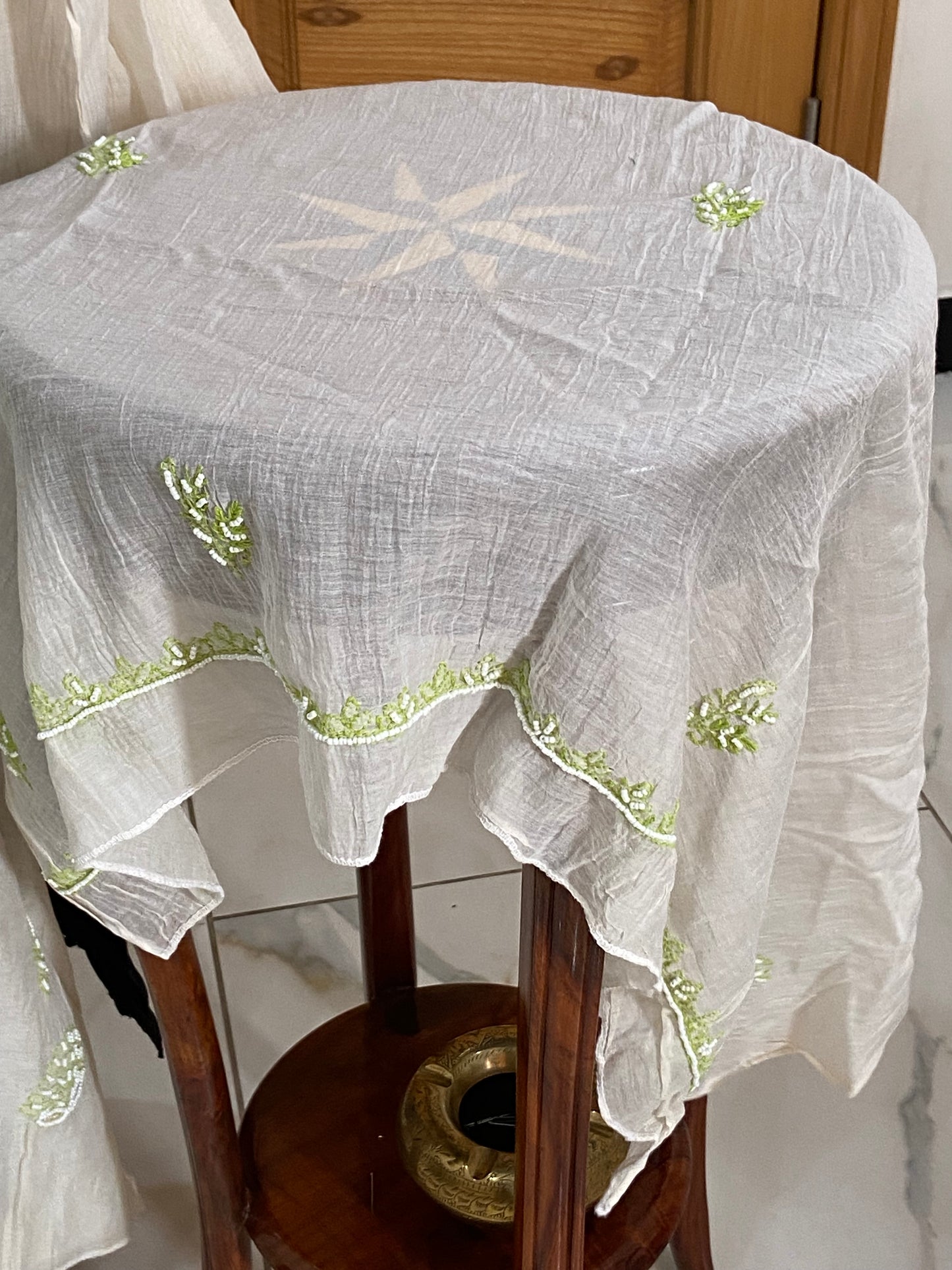 Mul chanderi kurta set