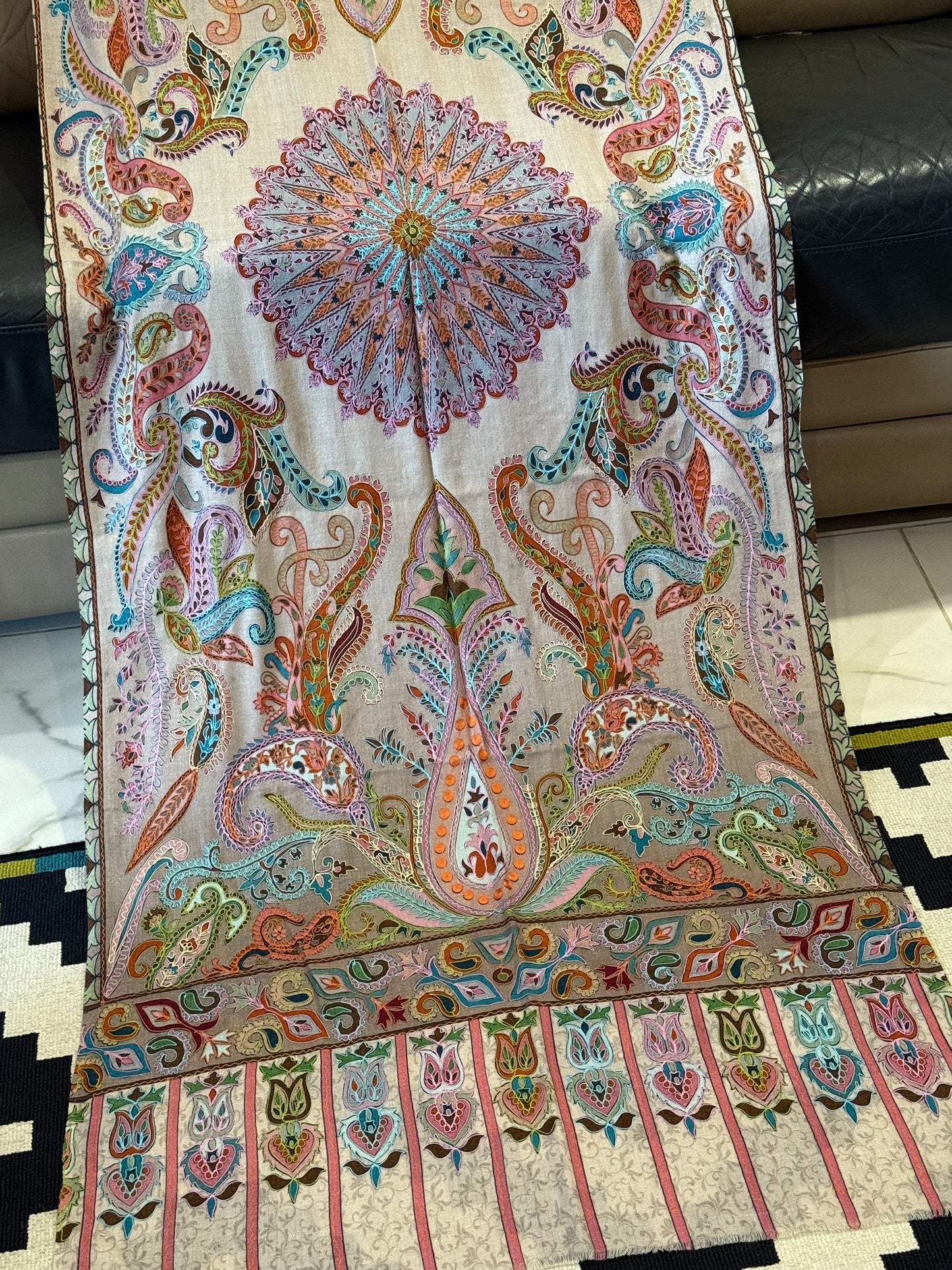 Kalamkari  pashmina stole