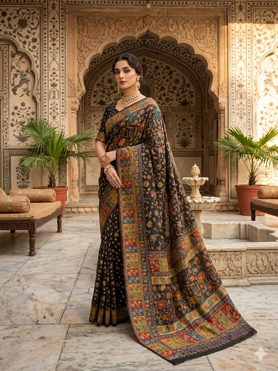 Pure kani silk saree