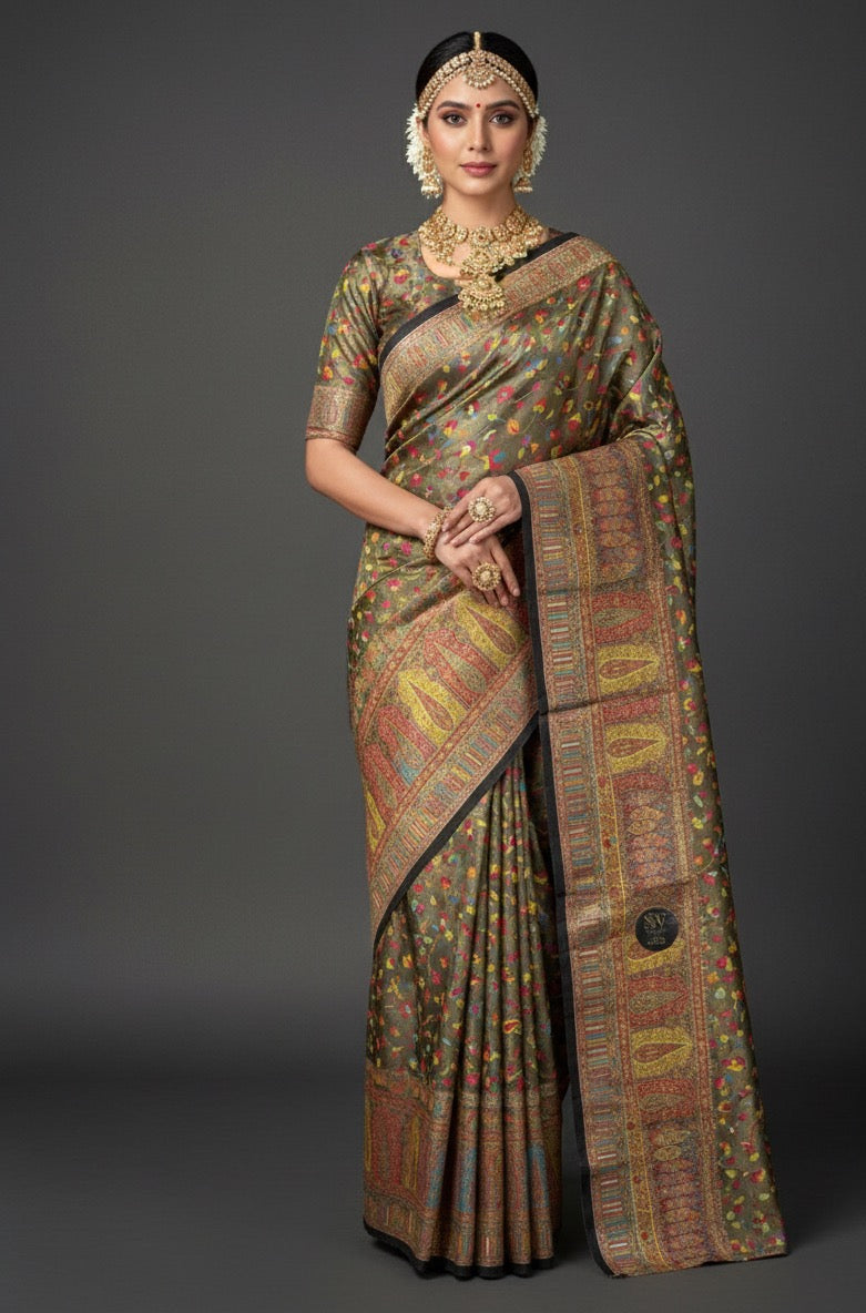 Pure kani silk saree