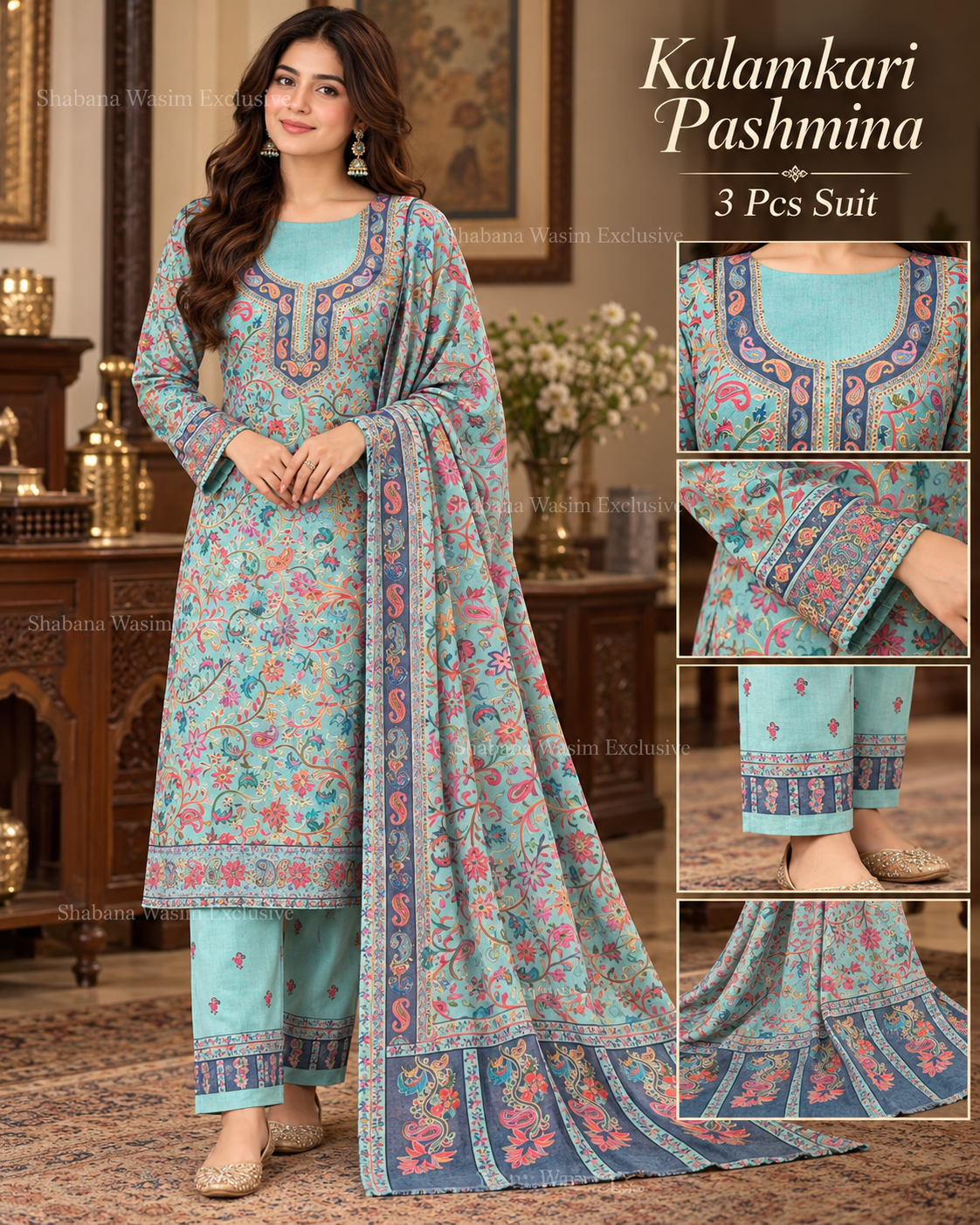 Kalamkari PASHMINA SUIT