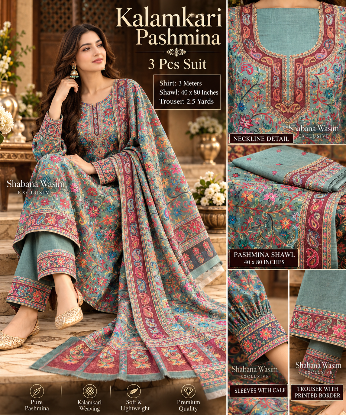 Kalamkari PASHMINA SUIT