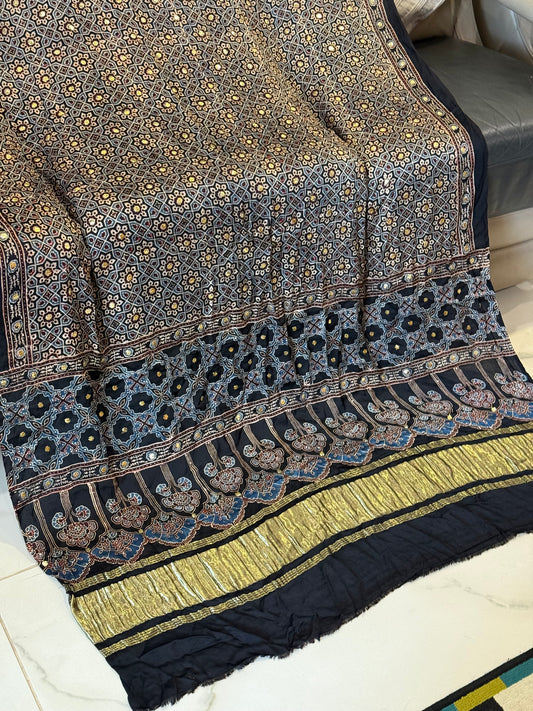 Ajrak mukesh duppata