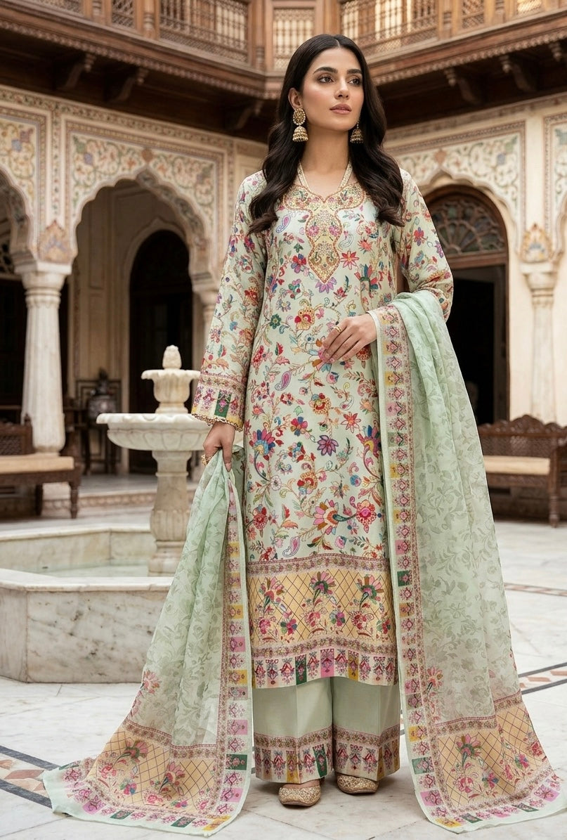Kalamkari cotton lawn suits