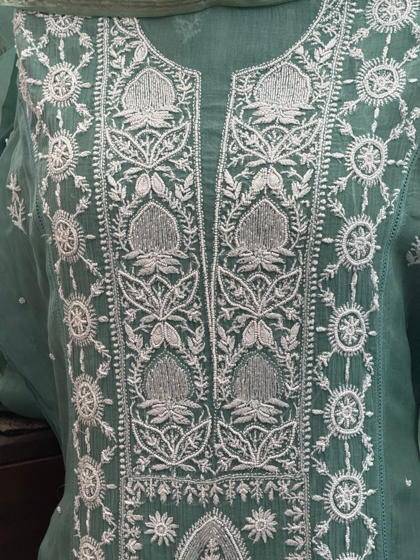 Mul chanderi kurta set