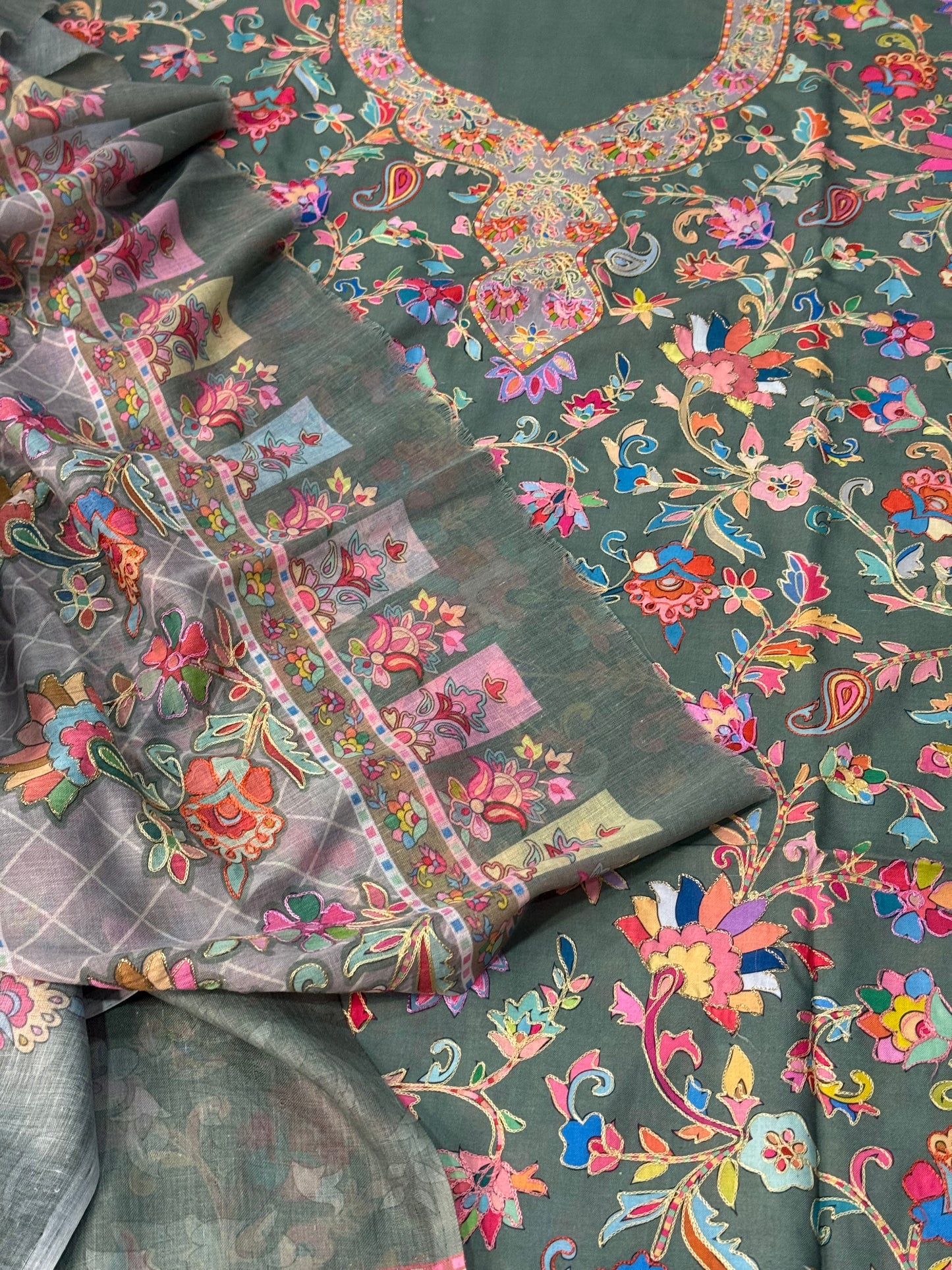 Kalamkari cotton lawn suits