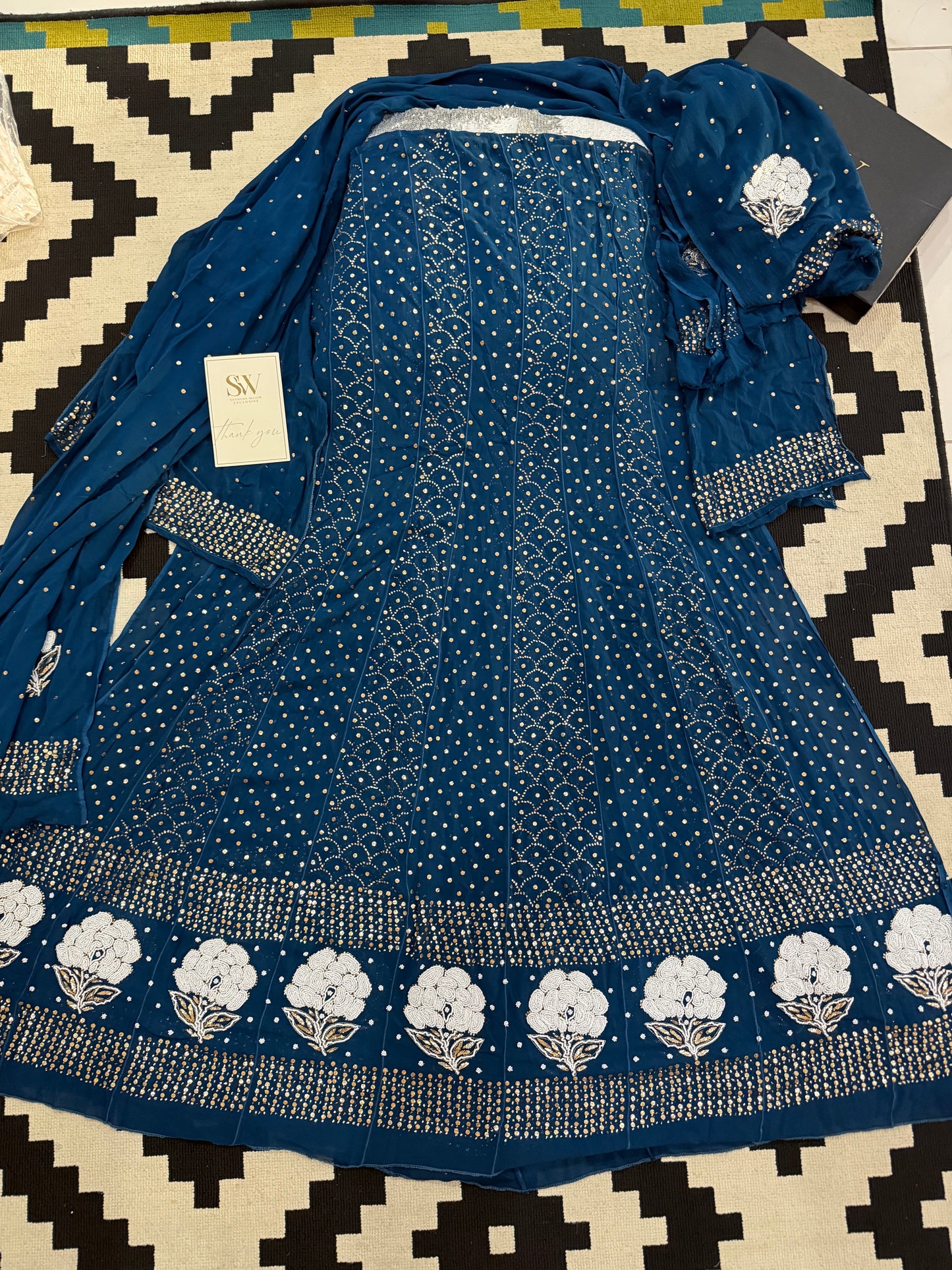 Mul  chanderi  Anarkali