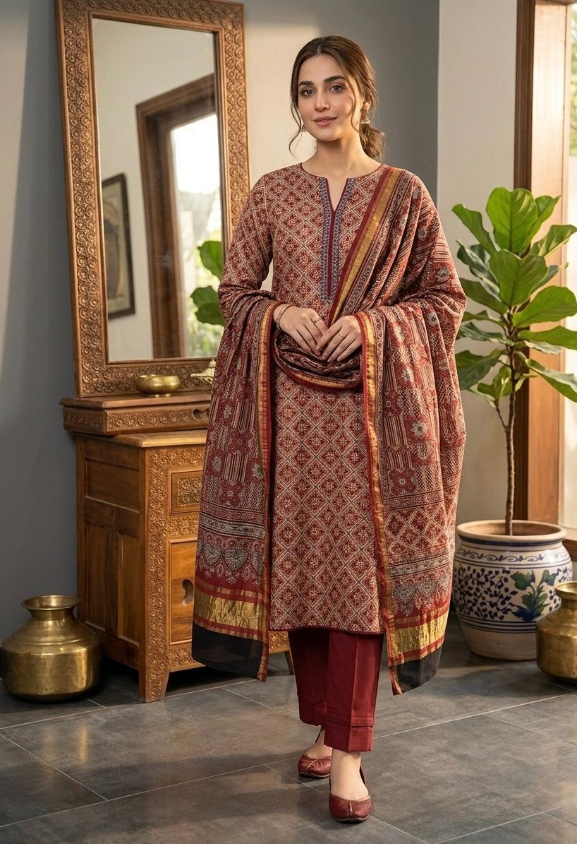 Ajrak suits