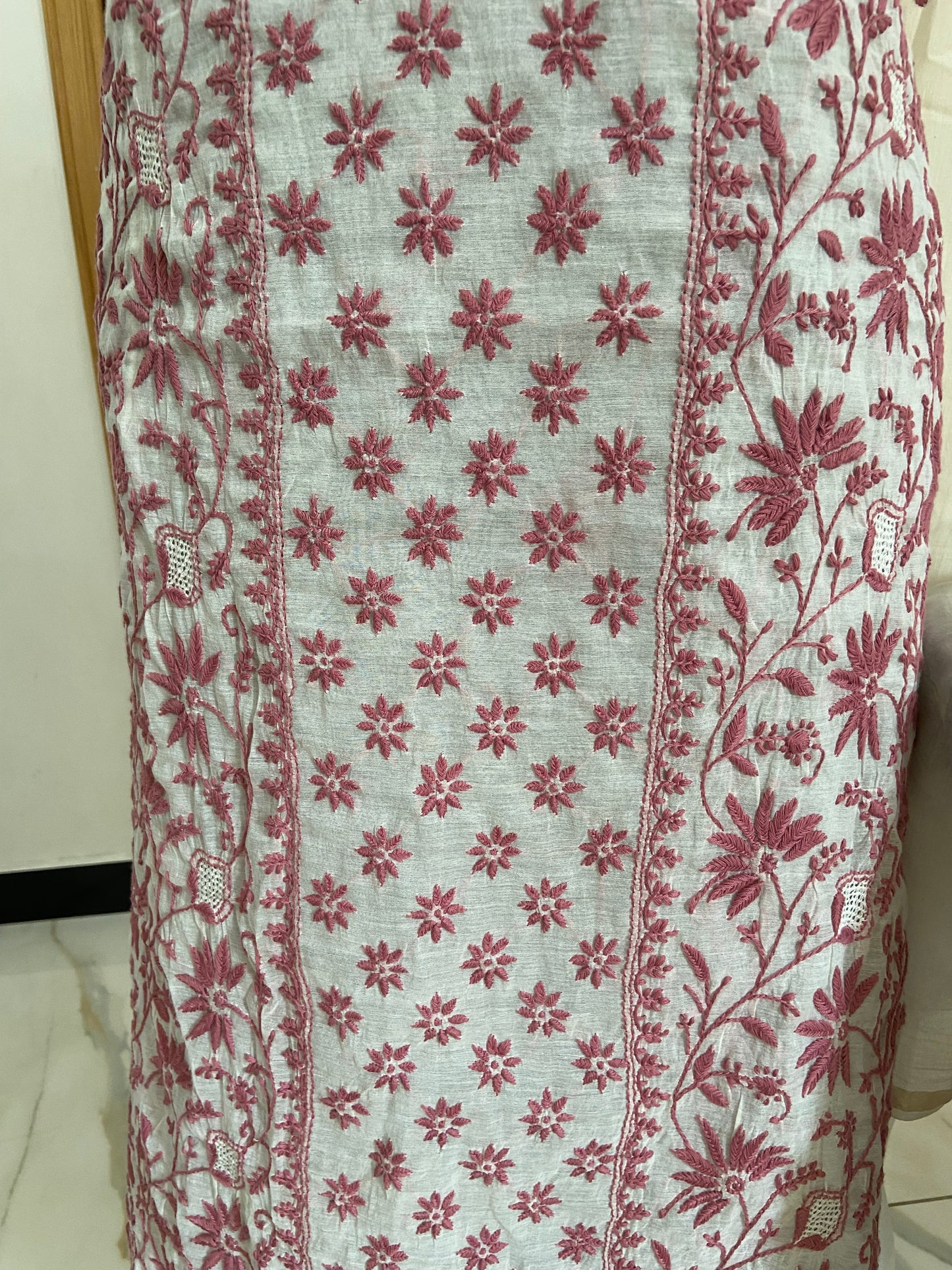 Mul chanderi kurta set