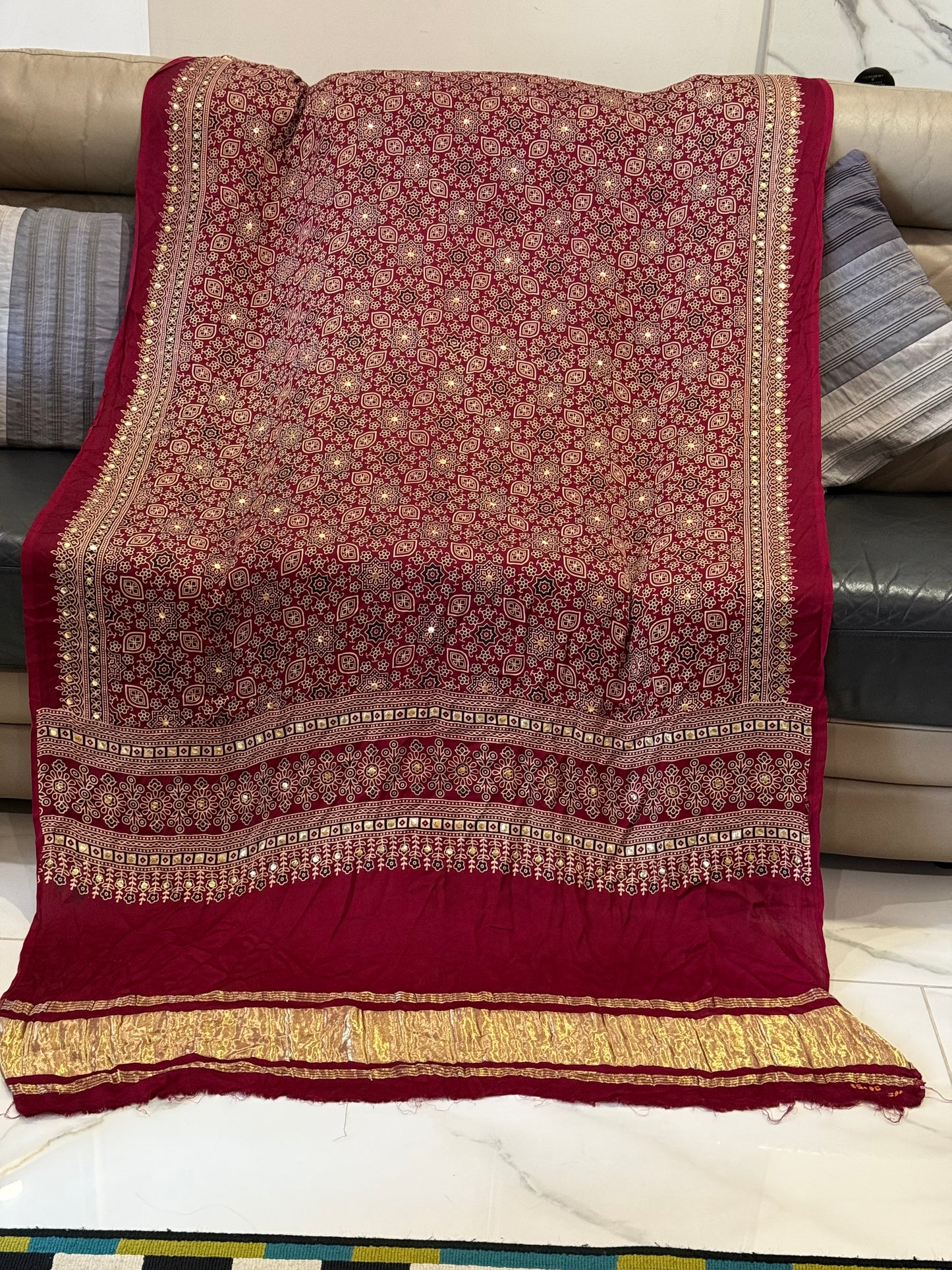 Ajrak mukesh duppata