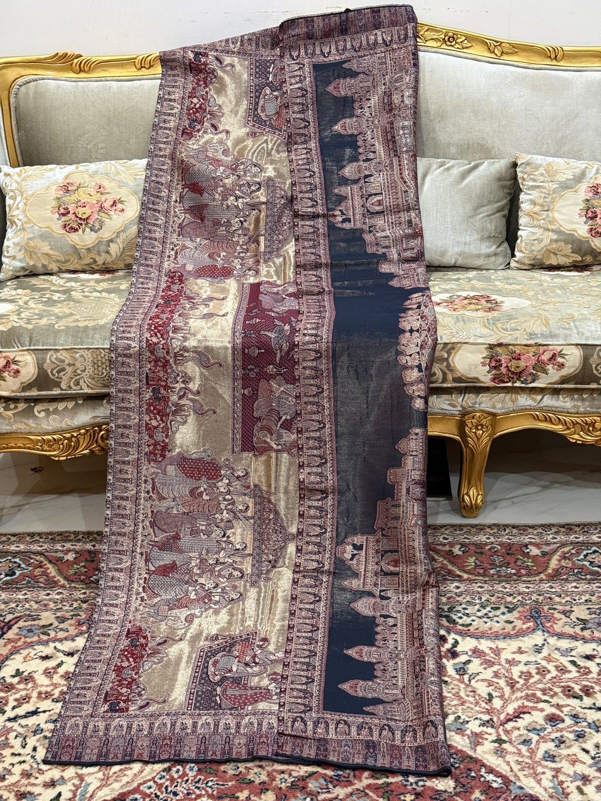 Moonlight KANI PASHMINA Reversible PREMIUM (B small defect price reduce )