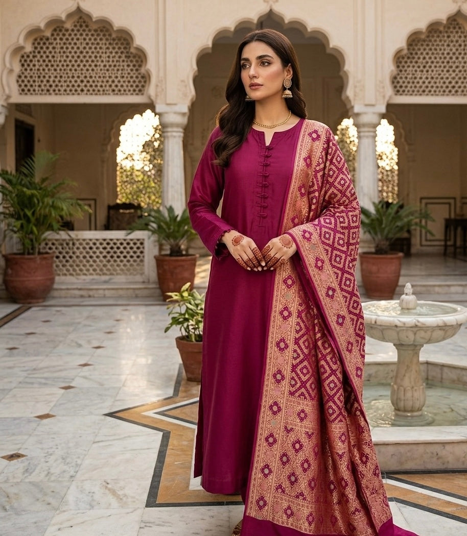 Pure Georgette neem Zari with mena kari