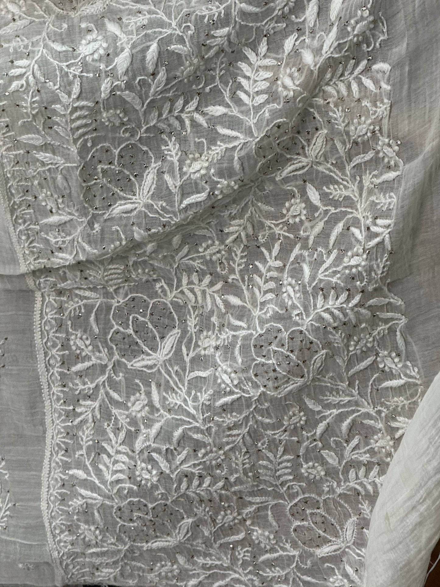 Mul chanderi kurta set