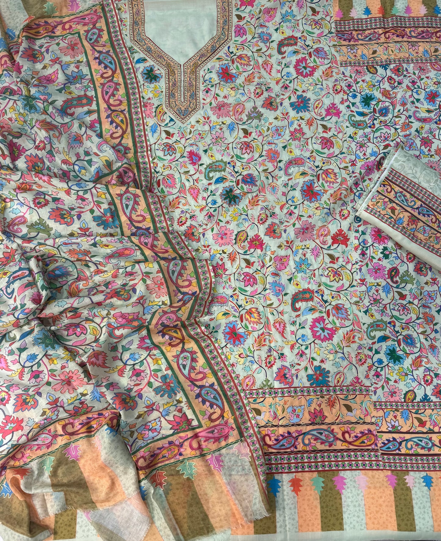 Kalamkari cotton lawn suits
