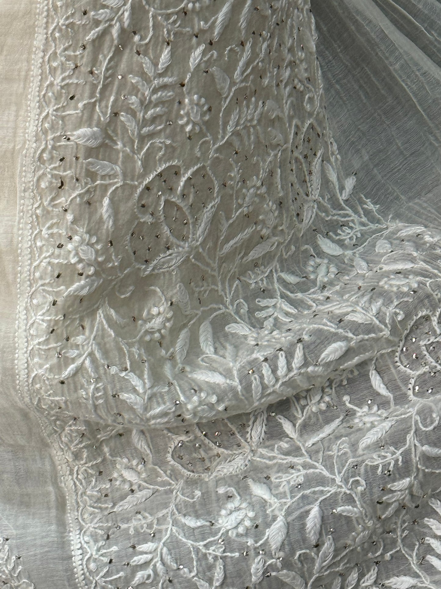 Mul chanderi kurta set