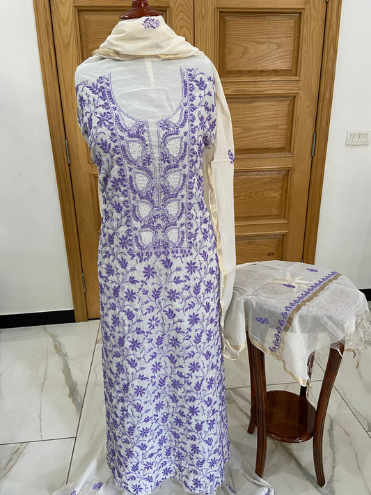 Mul chanderi kurta set