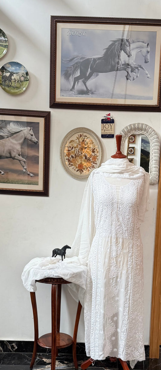 Pure GEORGETTE kurta duppata