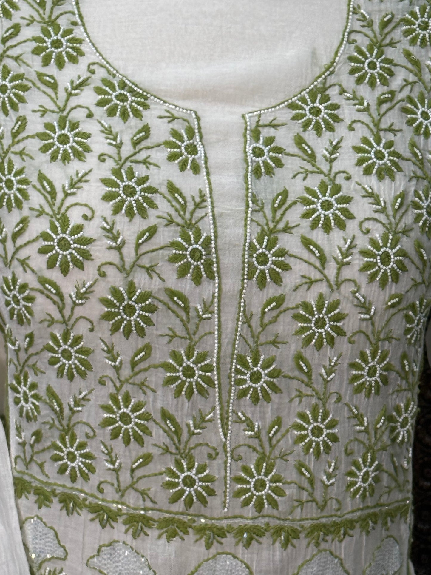 Mul chanderi kurta set