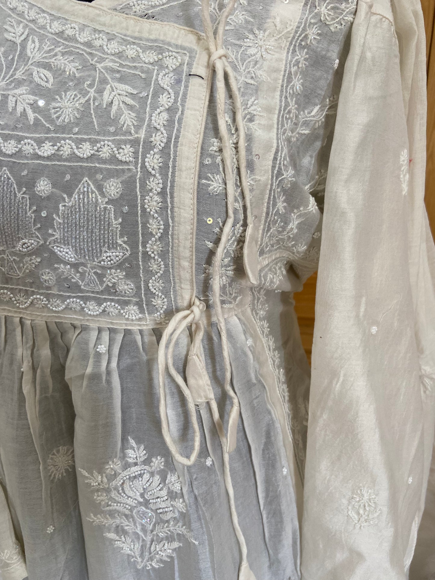 Mul chanderi kurta set