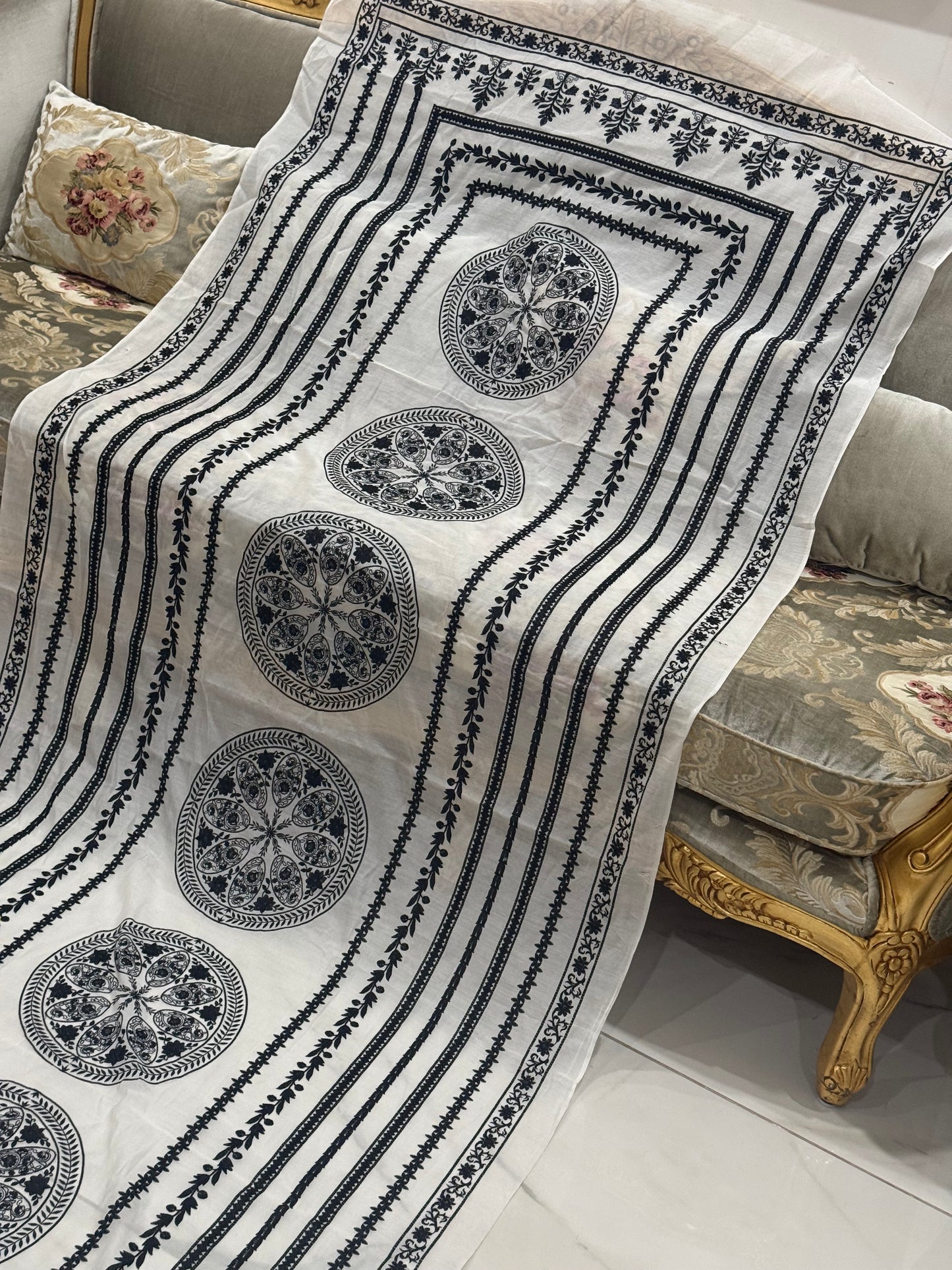 Pure chanderi silk lawn duppata