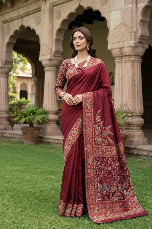 Pure kani silk saree